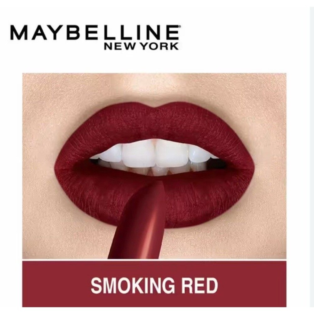 Maybelline Color Sensational Matte Lipstick 795 Smoking Red (lot of 2)
